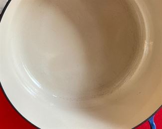 Le Creuset Enameled Cast-Iron Pot Large 9 x 13.75in diameter.