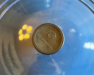 Le Creuset Enameled Cast-Iron Pot Large 9 x 13.75in diameter.