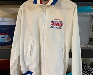 1989 NFL Super Bowl XXIII Back Judge Jacket Windbreaker Referee Med