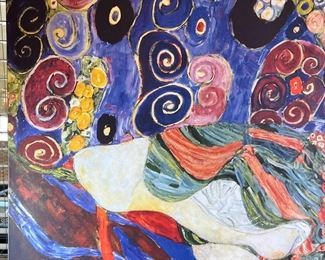 Large Gustav Klimt The Maiden Canvas Print 35.5 x 53.5in