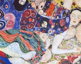 Large Gustav Klimt The Maiden Canvas Print 35.5 x 53.5in