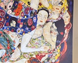Large Gustav Klimt The Maiden Canvas Print 35.5 x 53.5in
