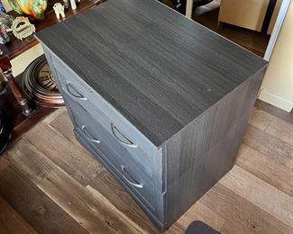 Contemporary 2-Drawer Lateral File Cabinet Faux Wood 30 x 30.5 x 22in HxWxD