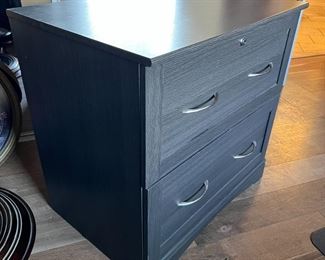 Contemporary 2-Drawer Lateral File Cabinet Faux Wood 30 x 30.5 x 22in HxWxD