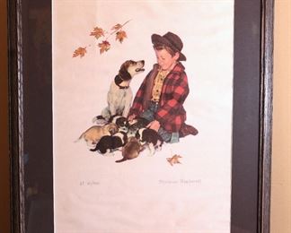 Norman Rockwell Pride Of Parenthood AP Numbered Print Artist Proof Framed Litho 60/300 Frame: 30 x 23.25in