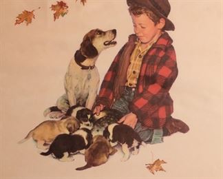 Norman Rockwell Pride Of Parenthood AP Numbered Print Artist Proof Framed Litho 60/300 Frame: 30 x 23.25in