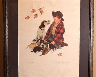 Norman Rockwell Pride Of Parenthood AP Numbered Print Artist Proof Framed Litho 60/300 Frame: 30 x 23.25in