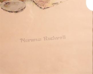 Norman Rockwell Mysterious Malady AP Numbered Print Artist Proof Framed Litho 60/300 Frame: 30 x 23.25in