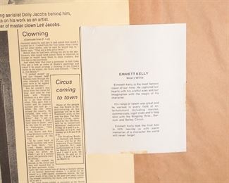 Signed Numbered Jim Howle Emmett Kelly Litho Print Framed Art Sad Clown Frame: 36 x 30in