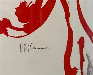 1970s Red Head Woman Art Print Framed Frame: 36 x 28in