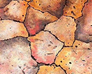 Bill Freeman Susanne Nyberg Pottery Plate bowl 18.5in diameter.