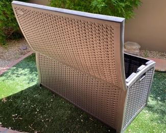 Suncast DBW9200 Resin Deck Box 24.5 x 49.5 x 24. HxWxD