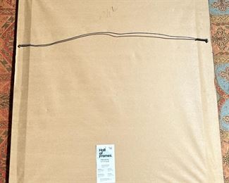 Signed Art Black Wolf Canvas Print Frame: 27 x 23.5in