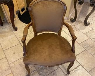 Wood Frame Padded Chair 36.5 x 24 x 21.in HxWxD