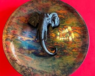 Artist Made Elephant Head Bowl Metal 3d 5 x 20 diameter