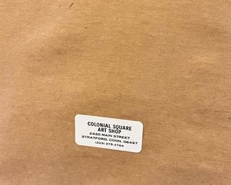 Japanese Woman Embroidery Kimono Framed Art Frame: 26 x 20