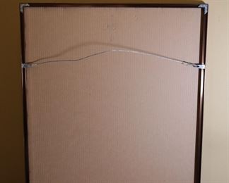 Signed Numbered George Crionas Track Bum Clown Litho Framed Art Print Frame: 33 x 27.5in