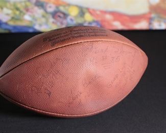 1990s NFL Referee Signed Football Game Used Regulation