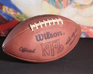 1990s NFL Referee Signed Football Game Used Regulation