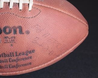 1990s NFL Referee Signed Football Game Used Regulation