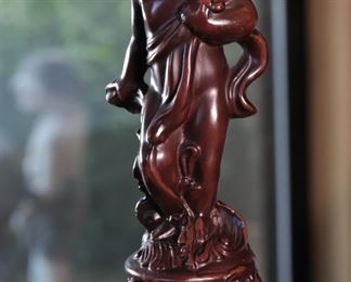 Modern Cherub Figural Lamp Metal 23 x 15in diameter