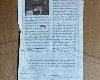 Signed Numbered Edward Bierly Litho Greater Kudu Lithograph Framed Art Print Frame:35.25 x 27.5in