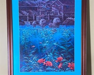 Robert Lyn Nelson Framed Poster Cherish Our Land and Sea Frame: 39 x 27in