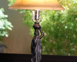Statuesque Metal Lamp Single 23 x 13in diameter