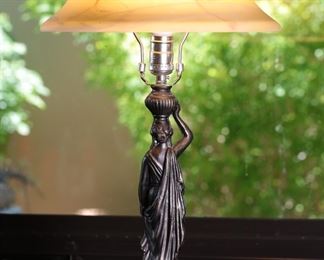 Statuesque Metal Lamp Single 23 x 13in diameter