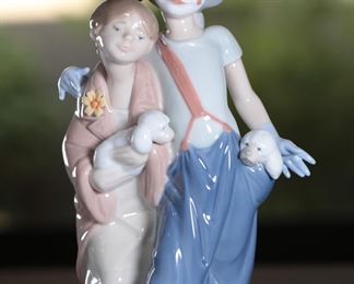 Lladro 7686 Pals Forever Society Edition Clown/Girl Porcelain Figurine 9 inches high