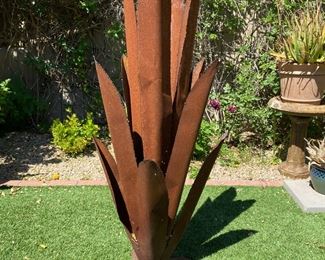 Rustic Metal Agave Large 50 inches high