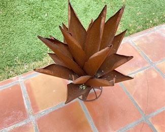 Rustic Metal Agave #9 Med 24 inches high