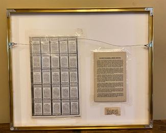 1934 Film Stars Framed Art Decor 20.5 x 24.5.in