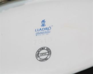 Lladro 7619 All Aboard Boy With Train Porcelain Figurine 5 inches high