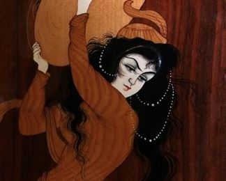 Gypsy Wood Marquetry Art 21.5 x 12in