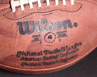 1990s NFL Game Used Football Wilson Regulation