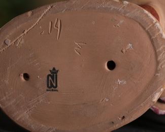 NADAL Porcelain Figurine Boy Girl - The Kiss 10.25 inches high