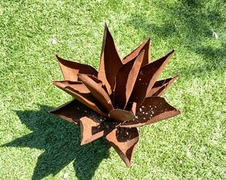 Rustic Metal Agave #2 18 inches high