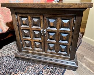 As-IS Wood Nightstand 24 x 27 x 18in HxWxD