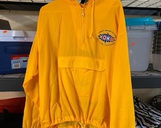 Super Bowl XXXII Windbreaker Yellow Jacket Med