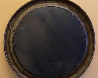 Round Metal Frame Mirror Scroll Metal 29in Diameter