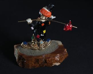 Ron Lee Hitchhiker Clown Figure Sculpture 7 inches high