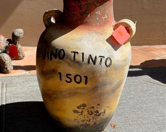 Vino Tinto 1501 Ceramic Decor Jug 22 inches high