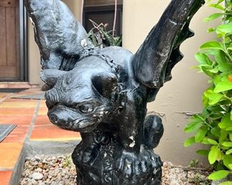 As-IS Concrete Gargoyle 25 inches high
