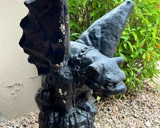 As-IS Concrete Gargoyle 25 inches high