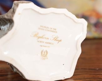 Lenox Fine Porcelain Bighorn Sheep Wildlife of the Seven Continents Figurine 8 inches high