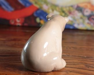 Lladro 1206 Seated Brown Bear Porcelain Figurine 3.25 inches high