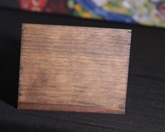 Porcelana De Cuernavaca Clown Magician on Wood Base Porcelain Figurine 8.5 inches