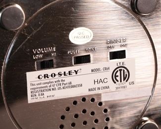 CROSLEY Candlestick Phone CR64 Crome Retro Push Button Retro 11.5 inches high.