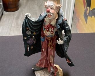 Duncan Royale History of Clown American Resin Figurine 13 inches high